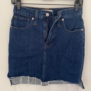Jean mini skirt from madewell